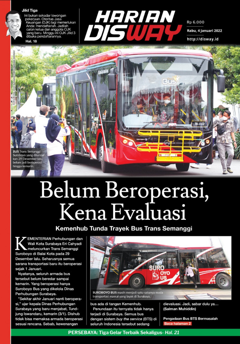 Belum Beroperasi, Bus Trans Semanggi Kena Evaluasi